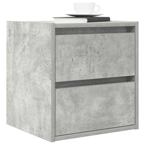 Κομοδίνο Επιτοίχιο Γκρι Σκυροδέματος 38x34x40 εκ.
