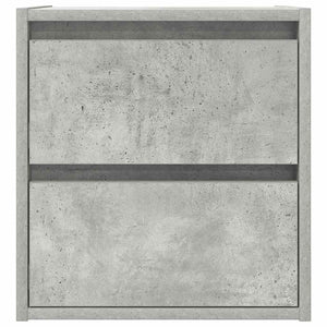 Κομοδίνο Επιτοίχιο Γκρι Σκυροδέματος 38x34x40 εκ.