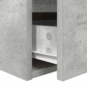 Κομοδίνο Επιτοίχιο Γκρι Σκυροδέματος 38x34x40 εκ.