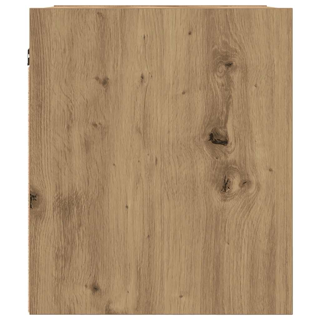 Κομοδίνο Επιτοίχιο Αρτισιανή Δρυς 38x34x40 εκ.