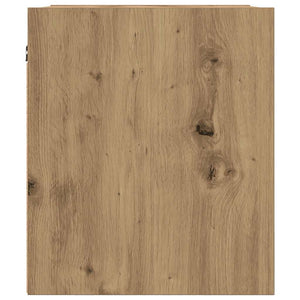 Κομοδίνο Επιτοίχιο Αρτισιανή Δρυς 38x34x40 εκ.