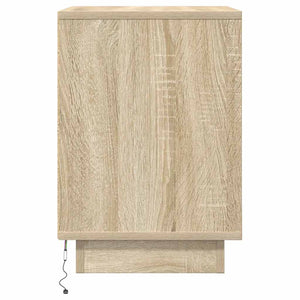 Κομοδίνο με φώτα LED Sonoma Oak 38x34x50 cm - Pakobazaar