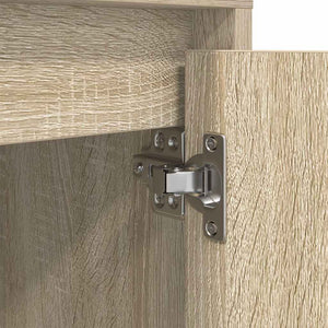 Κομοδίνα με φώτα LED 2 τεμάχια Sonoma Oak 38x34x50 cm - Pakobazaar