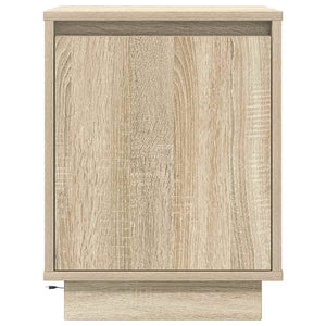 Κομοδίνα με φώτα LED 2 τεμάχια Sonoma Oak 38x34x50 cm - Pakobazaar