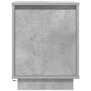 Κομοδίνο με φώτα LED Μπετόν Γκρι 38x34x50 cm - Pakobazaar