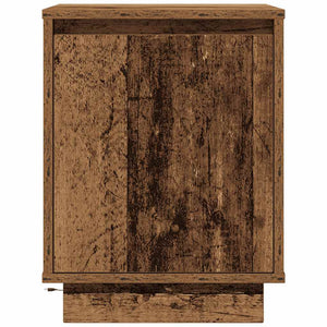 Κομοδίνο με φώτα LED Παλιό ξύλο 38x34x50 cm - Pakobazaar