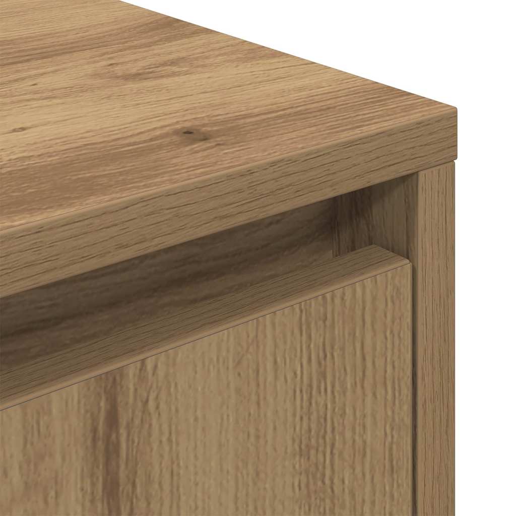 Κομοδίνο με φώτα LED Artisan Oak 38x34x50 cm