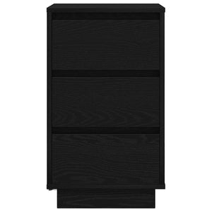 Κομοδίνο με φώτα LED Μαύρο 38x34x65 cm - Pakobazaar
