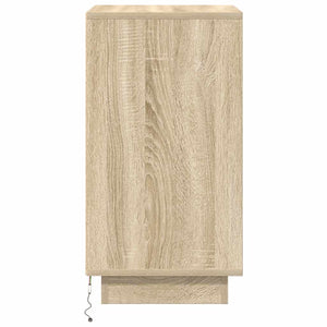 Κομοδίνο με φώτα LED Sonoma Oak 38x34x65 cm - Pakobazaar