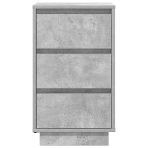 Κομοδίνο με φώτα LED Γκρι μπετόν 38x34x65 cm - Pakobazaar
