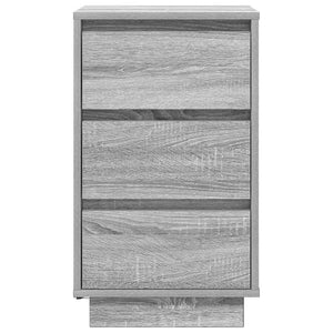 Κομοδίνο με φώτα LED Γκρι Sonoma 38x34x65 cm - Pakobazaar