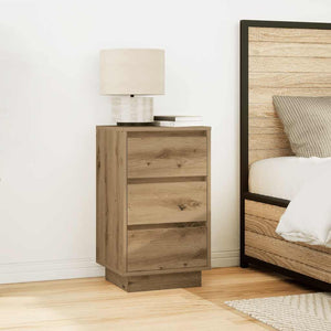 Κομοδίνο με φώτα LED Artisan Oak 38x34x65 cm - Pakobazaar