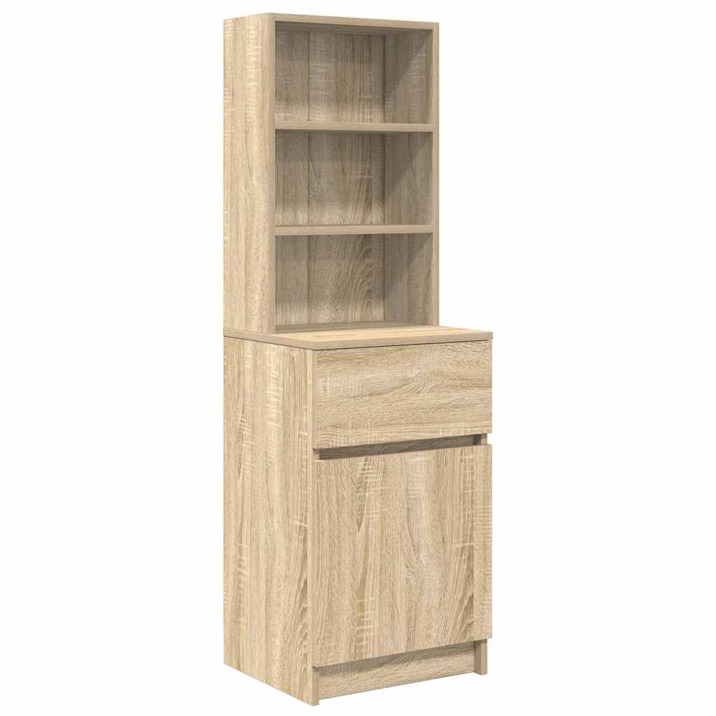 Κομοδίνο Sonoma Δρυς 39x35x125 εκ. από Επεξεργασμένο Ξύλο - Pakobazaar
