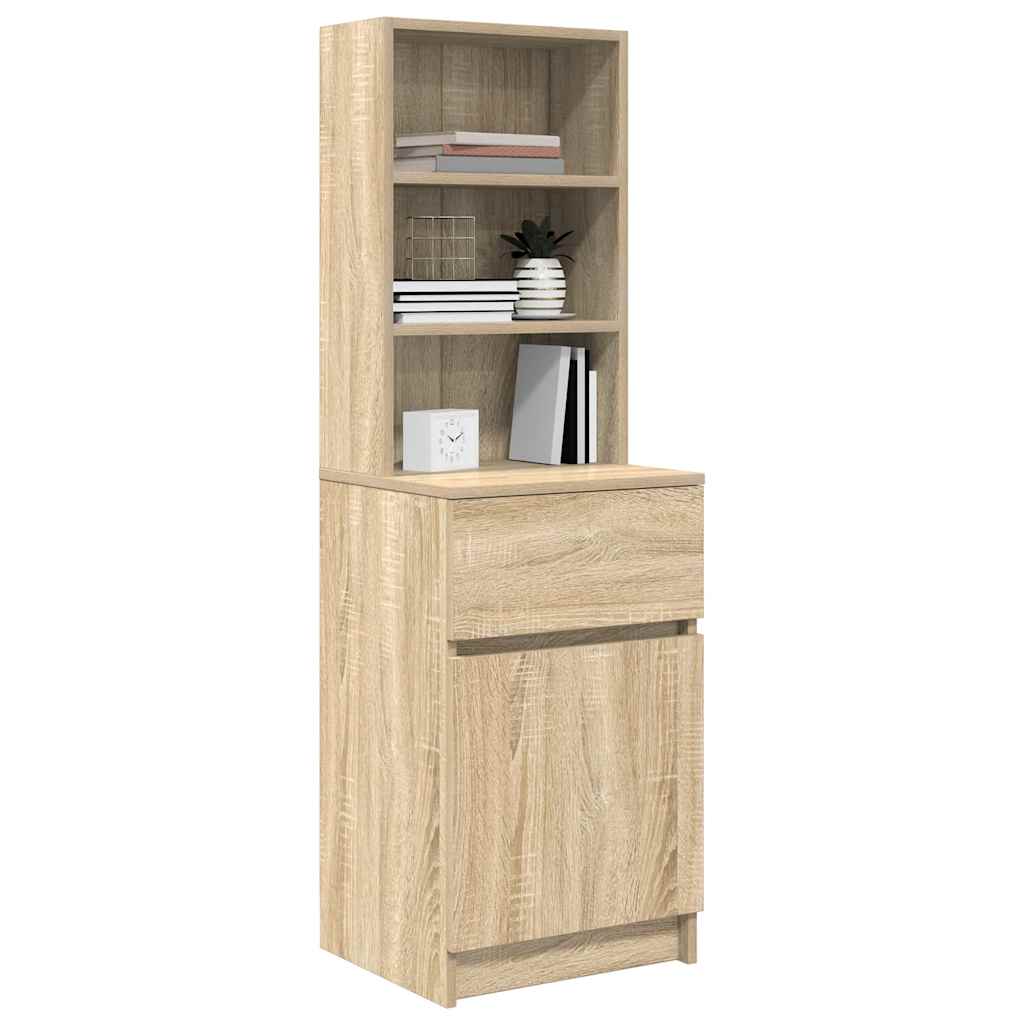 Κομοδίνο Sonoma Δρυς 39x35x125 εκ. από Επεξεργασμένο Ξύλο - Pakobazaar