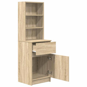 Κομοδίνο Sonoma Δρυς 39x35x125 εκ. από Επεξεργασμένο Ξύλο - Pakobazaar