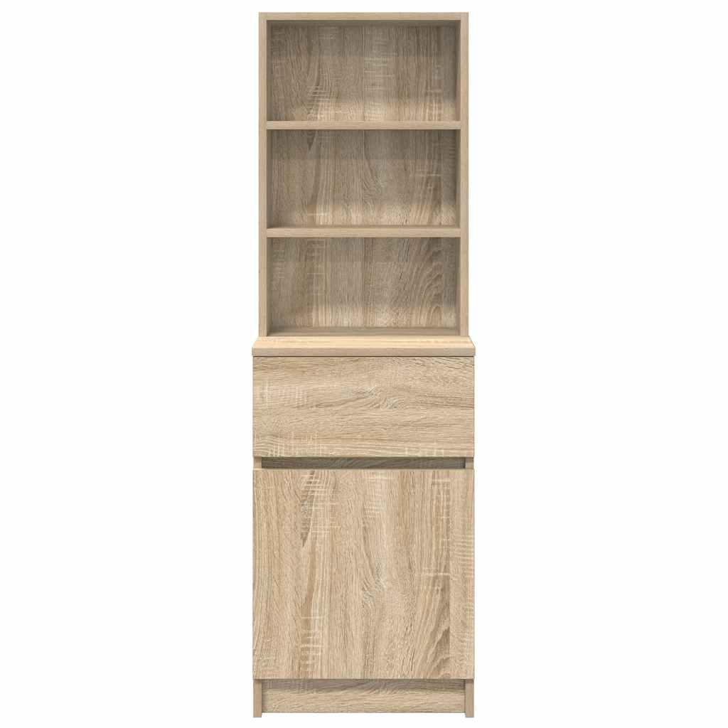 Κομοδίνο Sonoma Δρυς 39x35x125 εκ. από Επεξεργασμένο Ξύλο - Pakobazaar