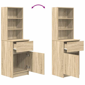 Κομοδίνο Sonoma Δρυς 39x35x125 εκ. από Επεξεργασμένο Ξύλο - Pakobazaar