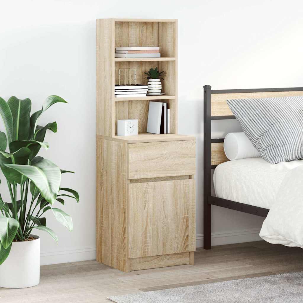 Κομοδίνο Sonoma Δρυς 39x35x125 εκ. από Επεξεργασμένο Ξύλο - Pakobazaar