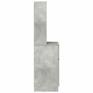Κομοδίνο Γκρι Σκυρ. 39x35x125 εκ. από Επεξεργασμένο Ξύλο - Pakobazaar