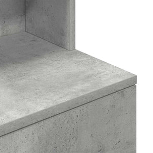 Κομοδίνο Γκρι Σκυρ. 39x35x125 εκ. από Επεξεργασμένο Ξύλο - Pakobazaar