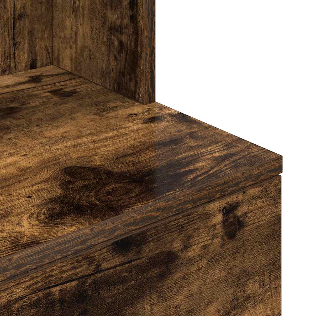 Κομοδίνο Καπνιστή Δρυς 39x35x125 εκ. από Επεξεργασμένο Ξύλο - Pakobazaar