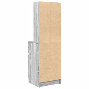 Κομοδίνο Γκρι Sonoma 39x35x125 εκ. από Επεξεργασμένο Ξύλο - Pakobazaar