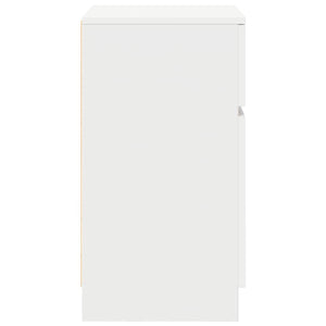 Κομοδίνο λευκό 39x35x65 cm Κατασκευασμένο ξύλο - Pakobazaar