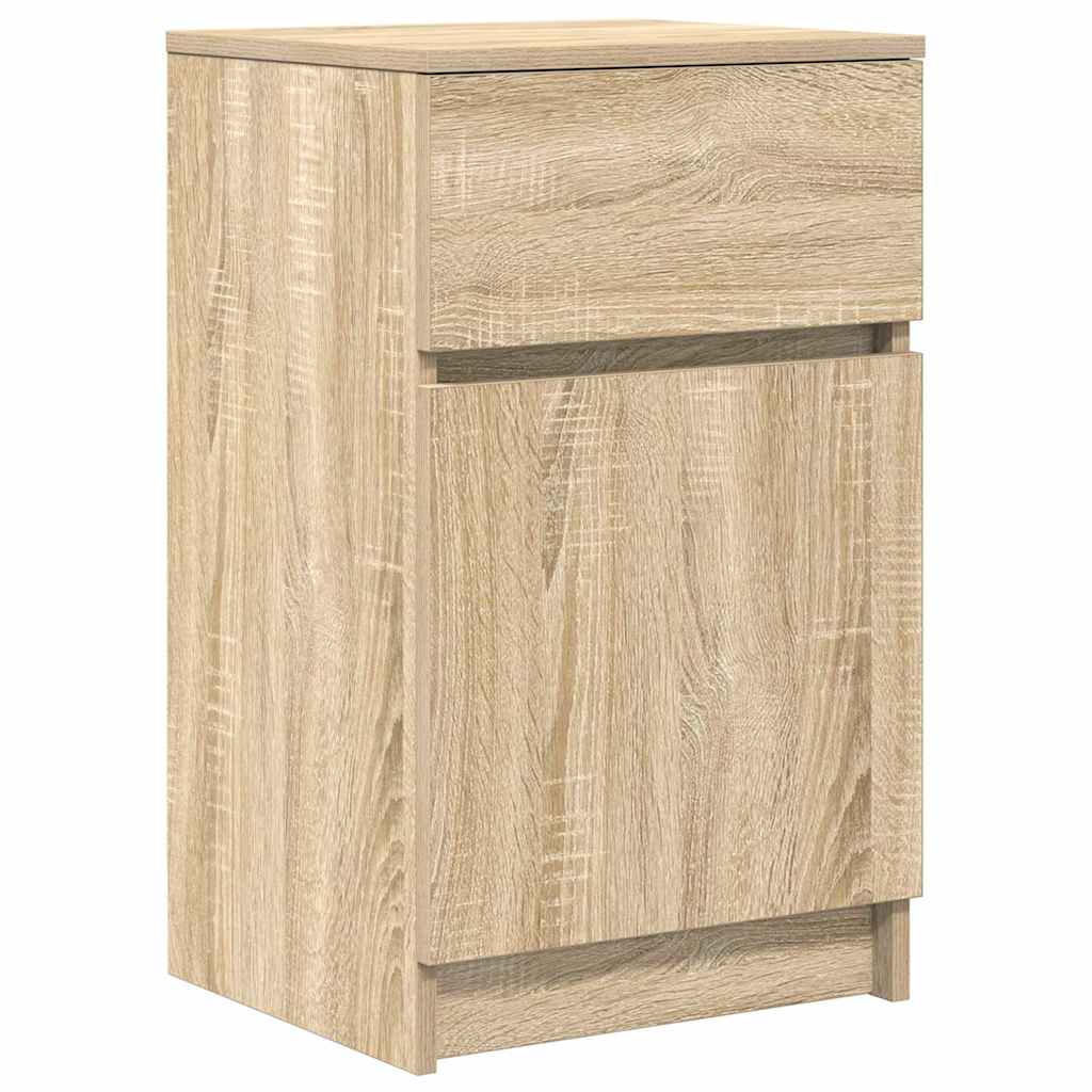Κομοδίνο Sonoma Δρυς 39x35x65 εκ. από Επεξεργασμένο Ξύλο