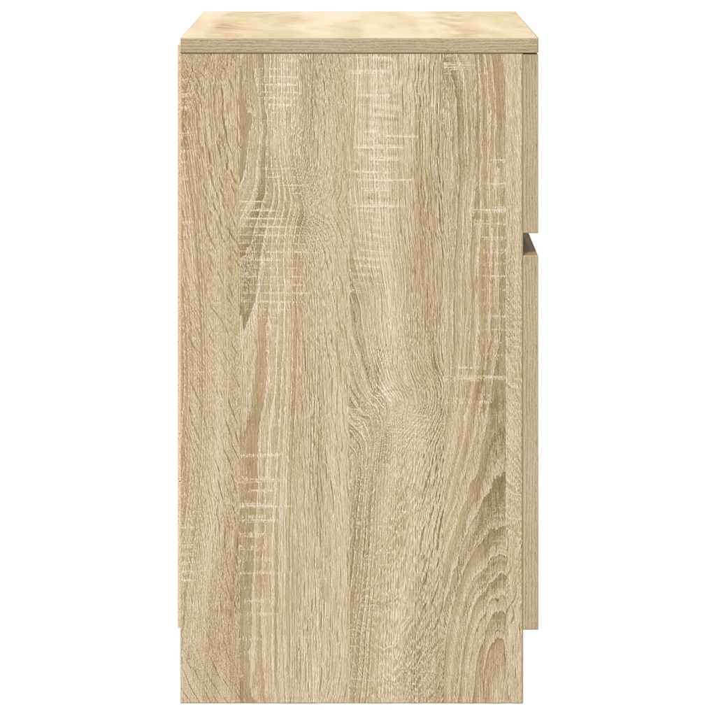 Κομοδίνα 2 τεμ. Sonoma Δρυς 39x35x65 εκ. από Επεξεργασμένο Ξύλο