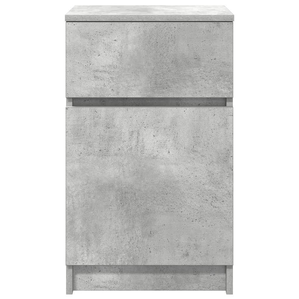 Κομοδίνο Γκρι Σκυρ. 39x35x65 εκ. από Επεξεργασμένο Ξύλο - Pakobazaar