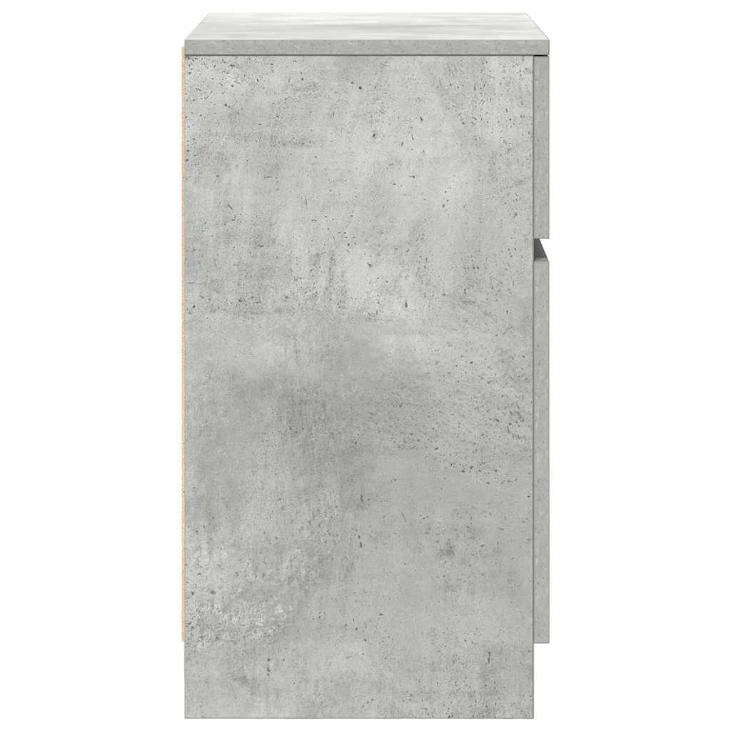 Κομοδίνο Γκρι Σκυρ. 39x35x65 εκ. από Επεξεργασμένο Ξύλο - Pakobazaar