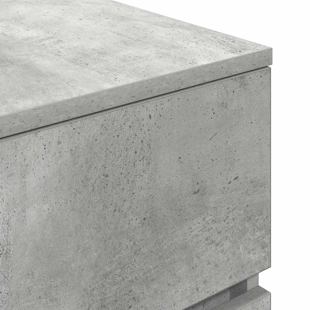 Κομοδίνο Γκρι Σκυρ. 39x35x65 εκ. από Επεξεργασμένο Ξύλο - Pakobazaar