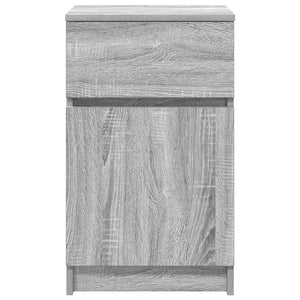 Κομοδίνο Γκρι Sonoma 39x35x65 εκ. από Επεξεργασμένο Ξύλο