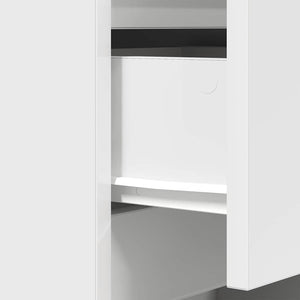 Κομοδίνο με 3 συρτάρια Λευκό 39x35x65 εκ.