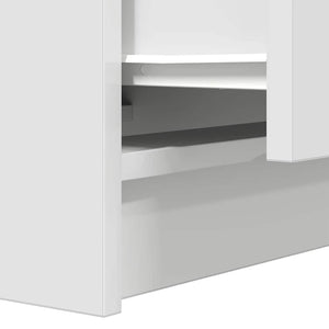 Κομοδίνα με 2 συρτάρια 2 τεμάχια Λευκό 38x34x80 εκ. - Pakobazaar