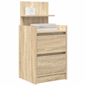 Κομοδίνο με 2 συρτάρια Sonoma Δρυς 38x34x80 εκ. - Pakobazaar
