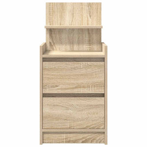 Κομοδίνο με 2 συρτάρια Sonoma Δρυς 38x34x80 εκ. - Pakobazaar