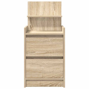 Κομοδίνα με 2 συρτάρια 2 τεμάχια Sonoma Δρυς 38x34x80 εκ. - Pakobazaar