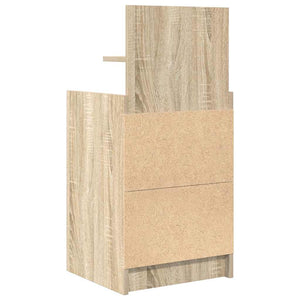 Κομοδίνα με 2 συρτάρια 2 τεμάχια Sonoma Δρυς 38x34x80 εκ. - Pakobazaar