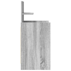 Κομοδίνο με 2 συρτάρια Γκρι Sonoma 38x34x80 εκ.