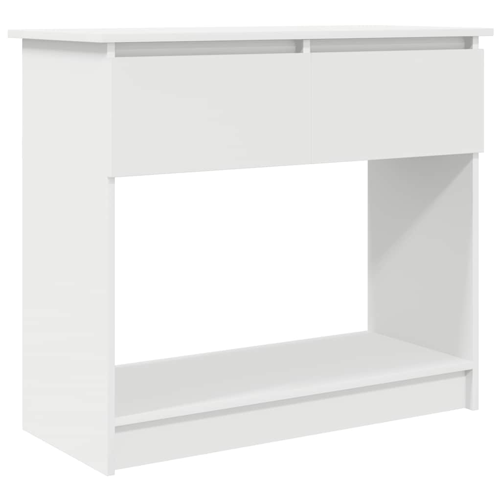 Τραπέζι κονσόλας με συρτάρια Λευκό 85,5x38,5x74,5 cm - Pakobazaar
