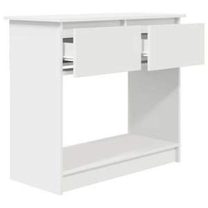 Τραπέζι κονσόλας με συρτάρια Λευκό 85,5x38,5x74,5 cm - Pakobazaar
