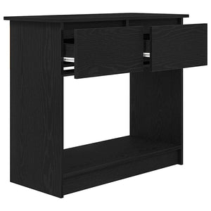 Τραπέζι κονσόλας με συρτάρια Μαύρο 85,5x38,5x74,5 cm - Pakobazaar