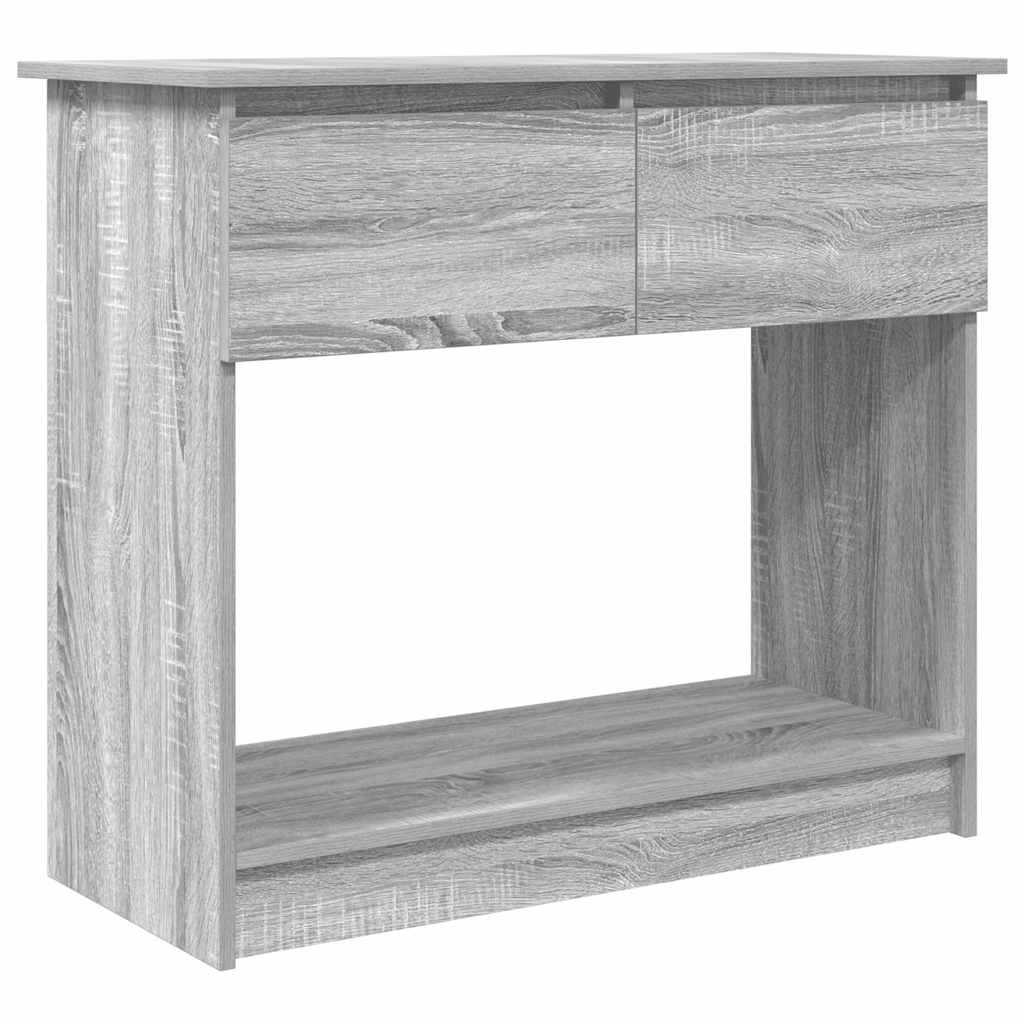 Τραπέζι κονσόλας με συρτάρια Γκρι Sonoma 85,5x38,5x74,5 cm