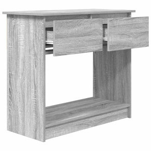 Τραπέζι κονσόλας με συρτάρια Γκρι Sonoma 85,5x38,5x74,5 cm