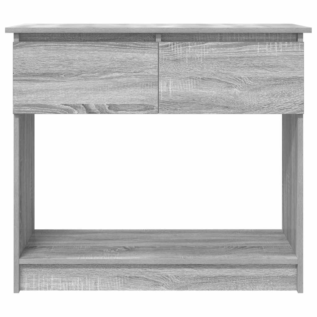 Τραπέζι κονσόλας με συρτάρια Γκρι Sonoma 85,5x38,5x74,5 cm