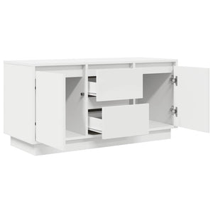 ντουλάπι τηλεόρασης  με φώτα LED Λευκό 100x41x50 cm - Pakobazaar