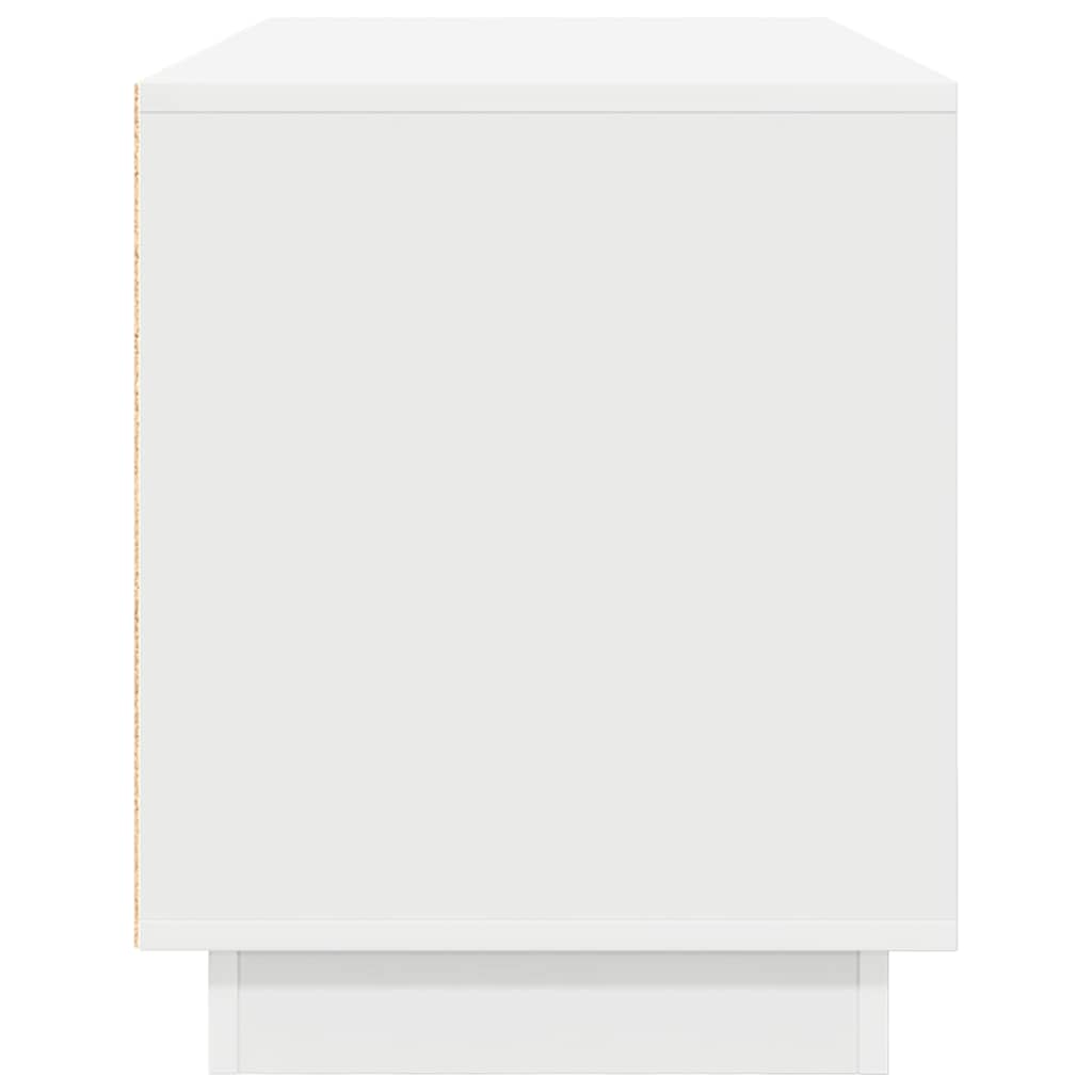 ντουλάπι τηλεόρασης  με φώτα LED Λευκό 100x41x50 cm - Pakobazaar