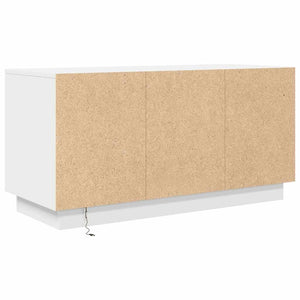 ντουλάπι τηλεόρασης  με φώτα LED Λευκό 100x41x50 cm - Pakobazaar