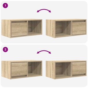 Έπιπλο Τηλεόρασης 60x31x25,5 εκ. Επεξεργασμένο Ξύλο